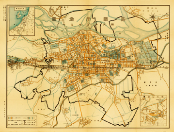 Nagaoka city around 1938